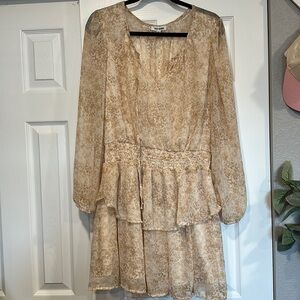 Steve Madden tan print dress